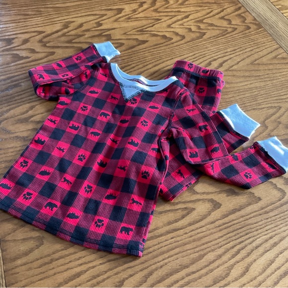NWOT Cuddl Duds Thermal 2-Pc Pajama Set, Unisex Sz 2T-3T - Picture 2 of 6
